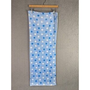 Chickpea Baby Blanket Blue White Stars Rare 28x38 Nursery Lovey Soft Replacement
